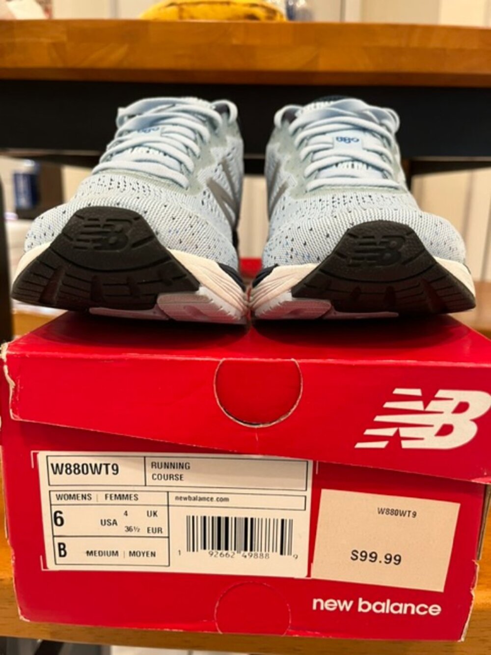 New Balance 880 V9 Womens 6 B Medium Running Athletic Sneakers W880WT9 Blue